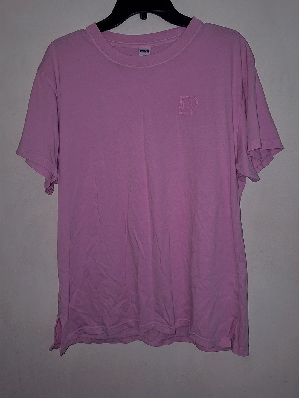 PINK Victoria's Secret Short Sleeve Crew Tee in Light Pink